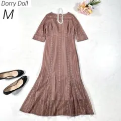 Dorry Doll　バックリボンマーメイドレースドレス　ダークオレンジ　M