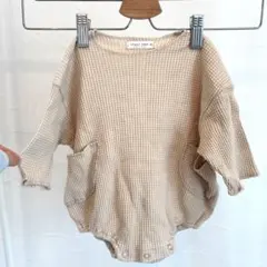 anggo bebe ワッフルロンパース　韓国子供服