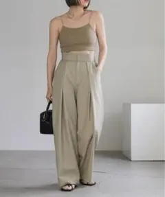 セレクトモカ MOCAディープタックワイドパンツ パンツ ベージュ son