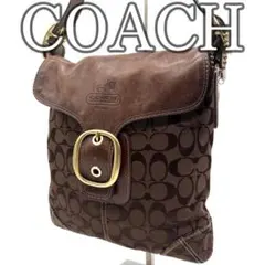 コーチ　ワンショルダーバッグ　メッセンジャー　シグネチャー　キャンバス