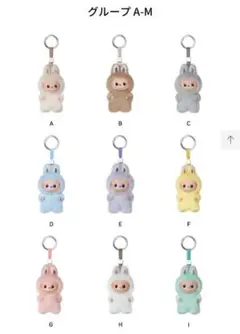 【M】ラブブ　イニシャル　お好きな組合せ　らぶぶ　ポップマート　正規品