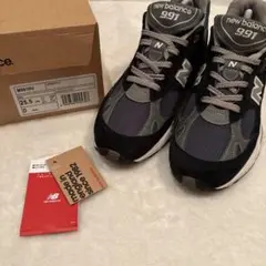送料込み　newbalance 991 nv 25.5 madeinukのサムネイル