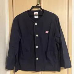 DANTON ダントン　コットンノーカラージャケット　ネイビー　36