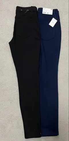 UNIQLO ストレッチスキニーデニム M ブルー・ブラック(2本セット)