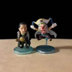 ワンピース ミニフィギュア 2体セット クロコダイル バギーのサムネイル