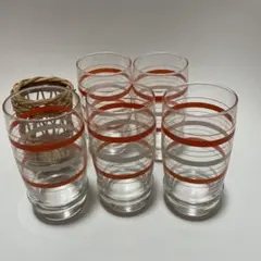 昭和レトロ　ロジエ　新品未使用品　ガラスコップセット