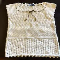 BURBERRY BLUE LABEL サマーニット　白