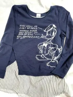 Disney ドナルドダック 長袖カットソー