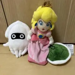 マリオ ピーチ姫・ゲッソーS・緑甲羅ぬいぐるみ マスコット 묶음 판매