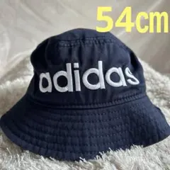 adidas アディダスロゴ　濃紺　バケットハット54㎝
