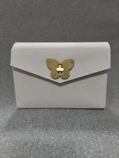 Journal-up 蝶留め具　コラージュ素材保管紙革ポーチ