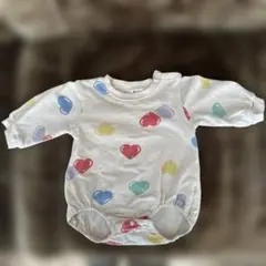 futafuta ハート柄ロンパース 70cm