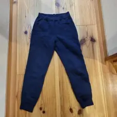 UNIQLO ネイビー 裏起毛スウェットパンツ 140