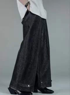 ADRER エクストラクオリティワイドフレアパンツ ブラック XS