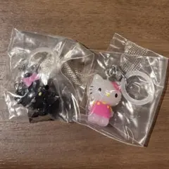 ハローキティ めじるしアクセサリー　お花　小悪魔