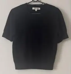UNIQLO コットンポップコーン クルーネックセーター ブラック M