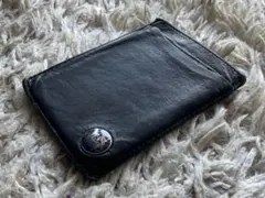 コーチの革製パスケース　ダークブルー