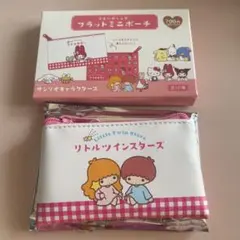 リトルツインスターズ トレーディングフラットミニポーチ キキララ サンリオ