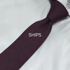 【美品】SHIPS ソリッドタイ ボルドー ワインのサムネイル