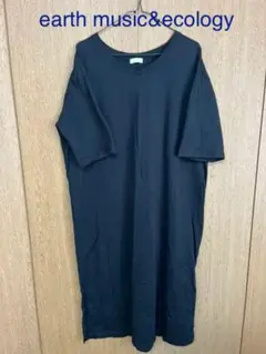 earth music&ecology ロングワンピース 黒 ワンピース