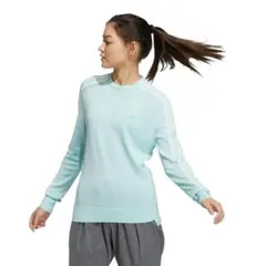 Adidas ◆　スリーストライプス 長袖クルーネックセーター レディス