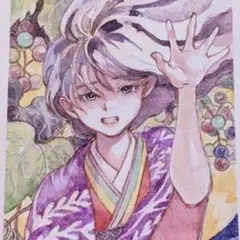イラスト　手描き　オリジナル　アナログイラスト　原画
