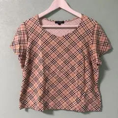 BURBERRY London チェック柄 半袖サイズ5 大きいサイズ　三陽商会