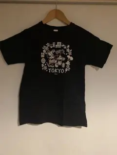 【公式】ディズニー Tシャツ 黒 ミッキー ミニー レトロ TOKYO Lサイズ