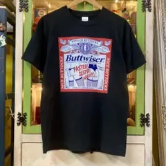 Buttwiser M バドワイザー Budweiser 黒 ブラック Tシャツ