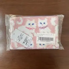 【新品未開封】フェイラー モフモフ猫ちゃん ティッシュポーチ ピンク 白ねこ