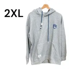 ⭐︎パーカー グレー メンズ 秋 冬服 長袖 大きいサイズ 2XL