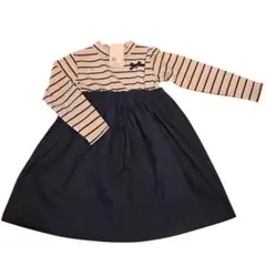 キッズ ボーダーワンピース