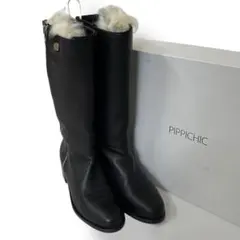 お値下げしました。 新品未使用PIPPICHIC ブラック ロングブーツ　37 PIPPICHIC（ピッピシック） ブーツ 「PIPPICHIC/ピッピシック」TIP