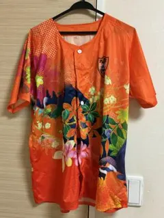 清水エスパルス 応援シャツ オレンジ 花柄 Fサイズ　1