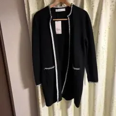 値下げ❣️ZARA ブラック ニットカーディガン M