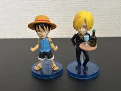 ワンピース ワールドコレクタブルフィギュア ルフィ サンジ 2体 まとめ売りのサムネイル