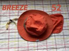 breeze ナイロンサファリハット 日除け付き オレンジ 52㎝のサムネイル