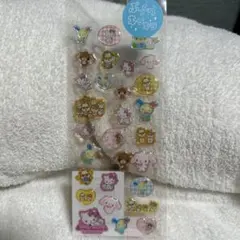 サンリオぷっくりキラキラキラフチ樹脂盛りシール ウサハナ・シュガーバニーズ