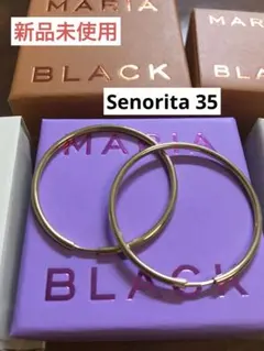Sale‼️マリアブラック　senorita35 フープ ピアス ゴールド　新品のサムネイル