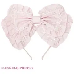 Cuteフリルカチューシャ angelic pretty ピンクのサムネイル