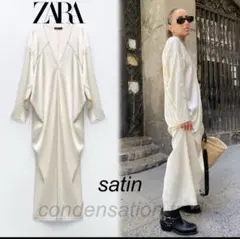 完売品　ZARA サテンワンピース