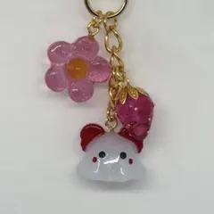 いちごとお花とコアラ耳めんだこチャーム