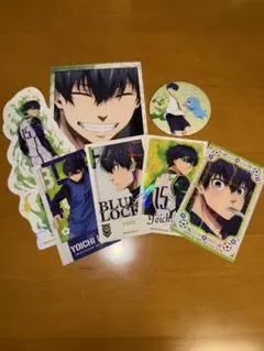 ブルーロック 潔世一 缶バッジ ステッカー カード まとめ売り