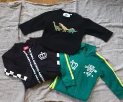 長袖ロンパース(70・80サイズ)3枚セット