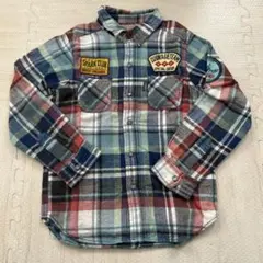 チェック柄長袖シャツ 130cm