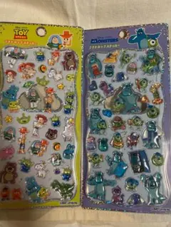 ディズニー　トイストーリー　プチドロップステッカー　プチドロ　モンスターズインク