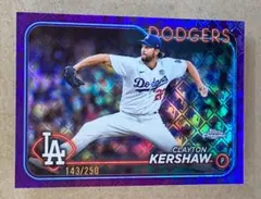 Topps クレイトン・カーショー選手 ロゴフラクター 250シリ ドジャース