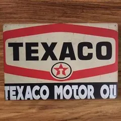 テキサコ オイル TEXACOブリキ看板 アメリカン雑貨 USA ガレージ