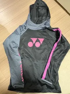 YONEX フード付きジャージ グレー/ピンク