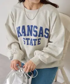 【CIAOPANIC TYPY】 サイドスリットカレッジスウェット　スウェット